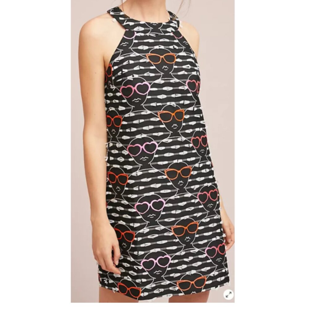 Anthropologie Hutch Sunglass Shift Dress - Super cute with embroidery